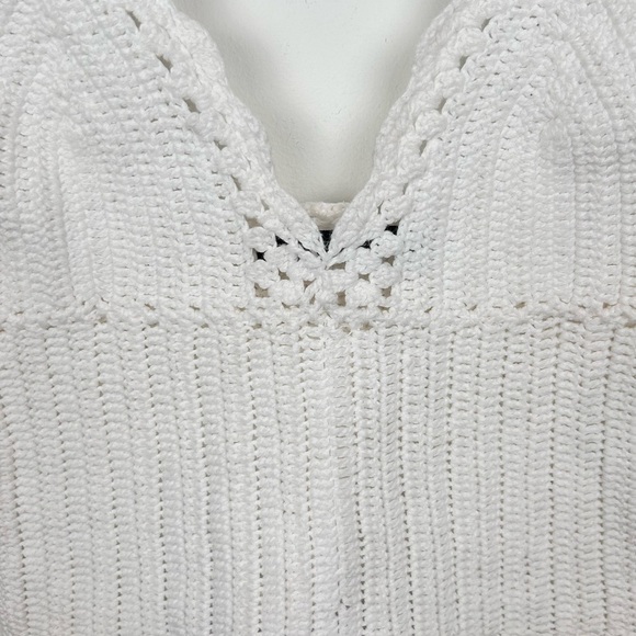 Brandy Melville white crocheted top bralette, XXS, Summer Boho Hippie Festival - Picture 4 of 7